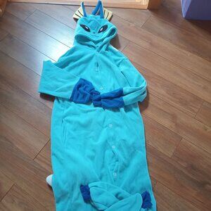 Adult Unisex Pokemon Vaporeon Onesie (Size Large)